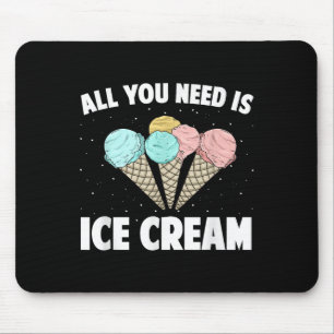 Cool Ice Cream Costume For Men Women Kids Adult Ic Mouse Pad