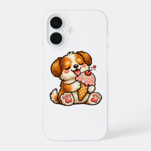 Cool Ice Cream Dog iPhone 16 Case