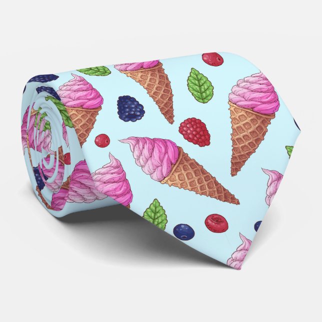 cool ice cream tiled pattern tie (Rolled)