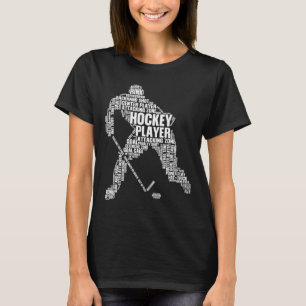 Cool Ice Hockey Art For Men Women Boy Girl Ice Hoc T-Shirt