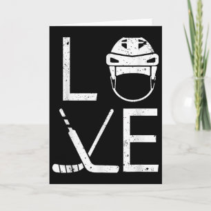 Cool Ice Hockey Art For Men Women Goalie Coach Fie Card