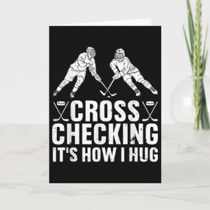 Cool Ice Hockey Art Men Women Boys Field Ice Hocke Card