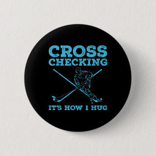 Cool Ice Hockey Art Men Women Field Hockey Lover C 6 Cm Round Badge