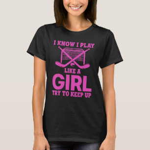 Cool Ice Hockey For Women Girls Field Hockey Team T-Shirt