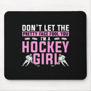 Cool Ice Hockey For Women Girls Hockey Player Spor Mouse Pad
