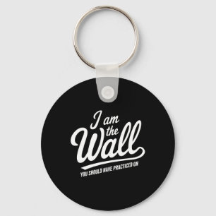 Cool Ice Hockey Goalie Confidence Quote Key Ring