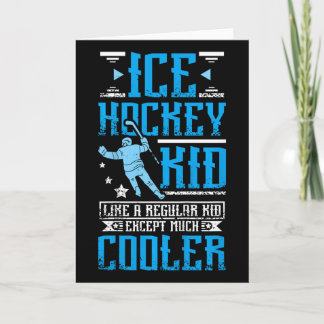 Cool Ice Hockey Kid  Card
