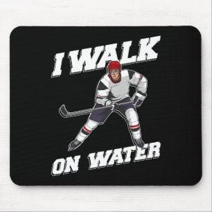 Cool Ice Hockey Player Art For Men Women Ice Hocke Mouse Pad