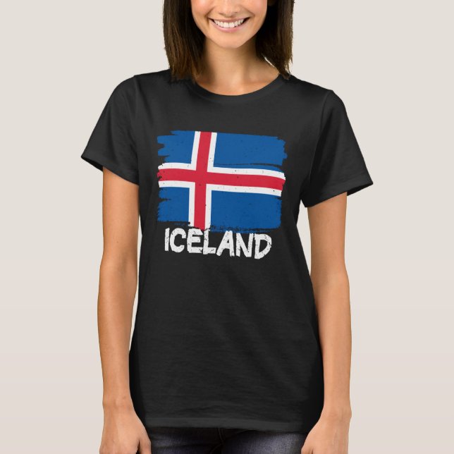 Cool Iceland Flag T-Shirt (Front)