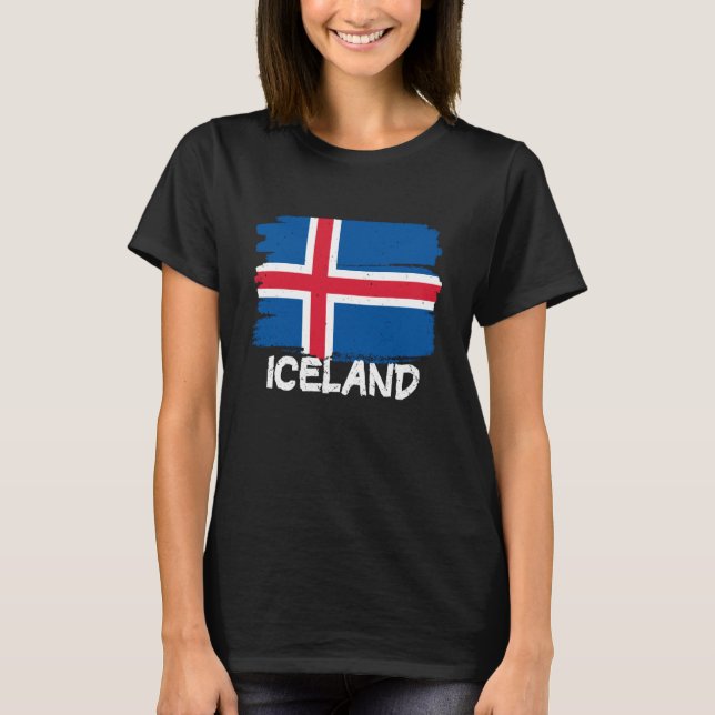 Cool Iceland Flag T-Shirt (Front)