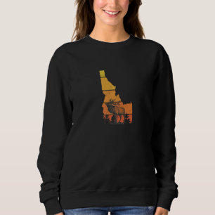 Cool Idaho Elk Idaho Deer Animal Hunter Sweatshirt