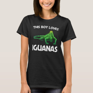 Cool Iguana For Boys Kids Lizard Reptile Herpetol T-Shirt