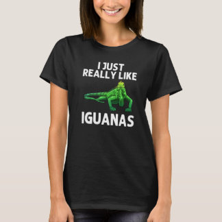Cool Iguana For Men Women Lizard Reptile  Herpetol T-Shirt