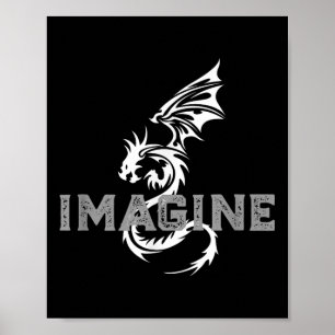 Cool Imagine Tattoo Dragon  Poster
