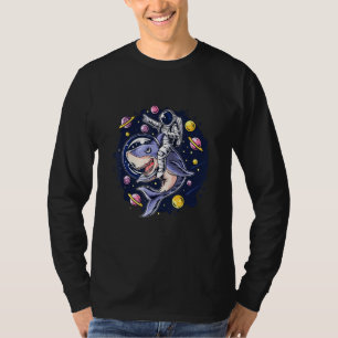 Cool Inauguration Day Astronaut Shark Days  Space  T-Shirt