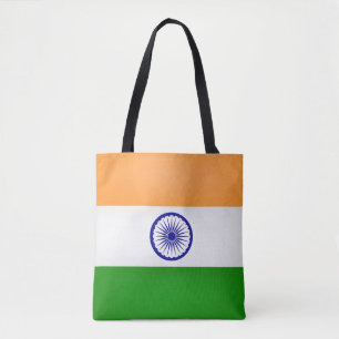 Cool India Flag Fashion Tote Bag