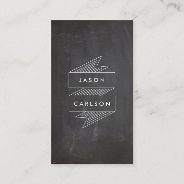 Cool Indie Musician Hip Music Black Grunge Business Card (Front)