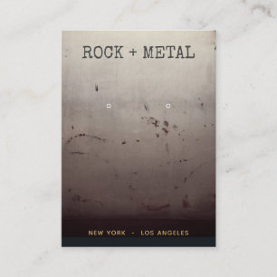 Cool Industrial Grunge Texture Earring Display Business Card
