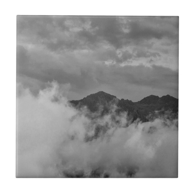 Cool, inspirational nature concept ceramic tile (Front)