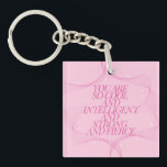 Cool, Intelligent, Strong, Fierce, Girl Boss, Pink Key Ring<br><div class="desc">You are so cool and intelligent and strong and fierce. Cool Quote. Intelligent Quote. Strong Quote. Fierce Quote. Inspirational Quote. Motivational Quote. Preppy Pink Art.</div>