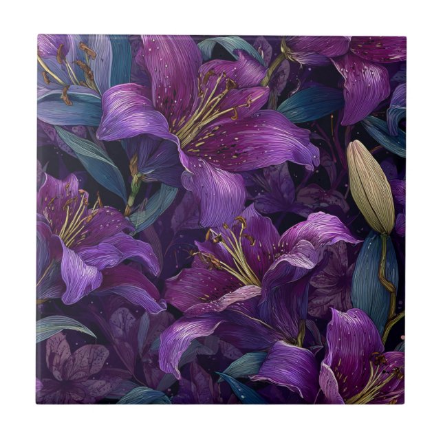 Cool Interior Design LiliesTiles For Living Space Ceramic Tile (Front)