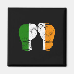 Cool Ireland Flag Vintage Irish Flag Boxing Gloves Magnet
