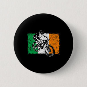 Cool Ireland Flag Vintage Irish Flag Mtb Mountain  6 Cm Round Badge