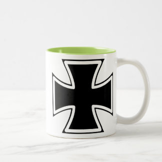 Cool Iron Cross Two-Tone Coffee Mug