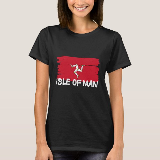 Cool Isle of Man Flag T-Shirt (Front)