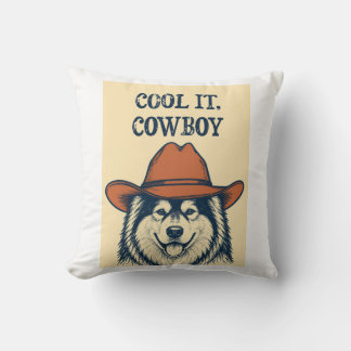 "Cool it, Cowboy" wall tapestry. Cushion