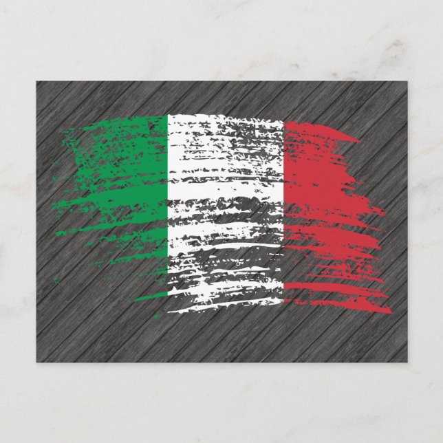 Cool Italian flag design Postcard (Front)