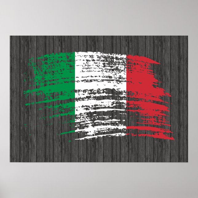 Cool Italian flag design Poster (Front)