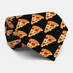cool Italian pizza tiled pattern  Tie