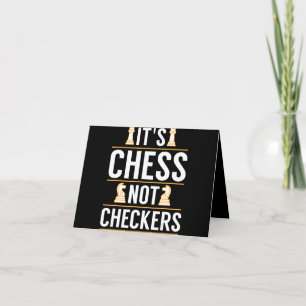 cool its chess not checkers checkers players gift thank you card