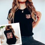 Cool It's Me Hi I'm the Bride Its Me Personalised T-Shirt<br><div class="desc">Step into the cool vibes of your bachelorette celebration with our "It's Me Hi I'm the Bride" personalised T-Shirt. This trendy and cute peach coral pink shirt is the perfect addition to your bridal party wardrobe. With a front and back print featuring retro wavy text and your name, it adds...</div>