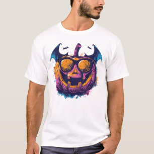 Cool Jack-O’-Lantern Pumpkin with Sunglasses Hallo T-Shirt