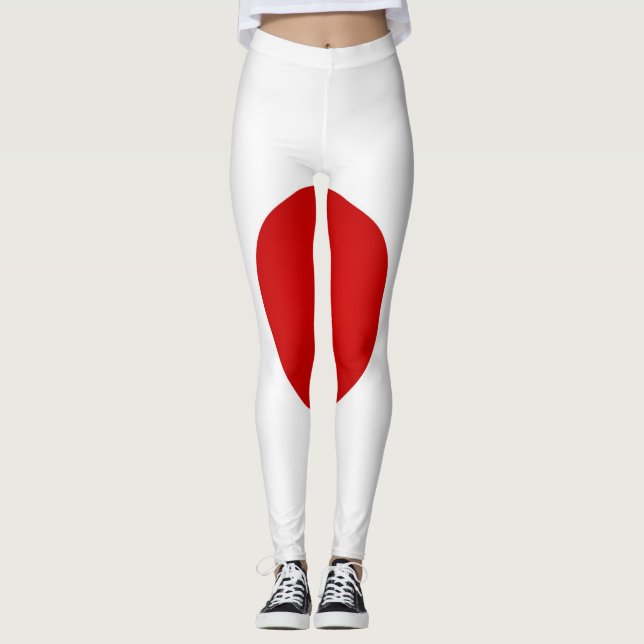 Cool Japan Flag Fashion Leggings (Front)