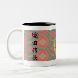 COOL JAPAN SAMURAI KAMON KANJI TENKAFUBU! Two-Tone COFFEE MUG