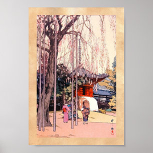 Cool japanese Cherry Tree in Kawagoe Yoshida art Poster