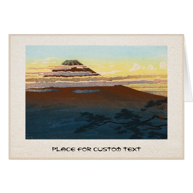 Cool japanese mountain fuji sunset clouds scenery (Front Horizontal)