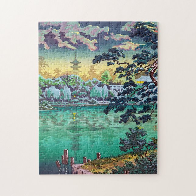 Cool japanese Ueno Shinobazu Pond Tsuchiya Koitsu Jigsaw Puzzle (Vertical)
