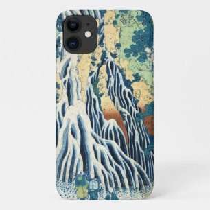Cool japanese vintage ukiyo-e Hokusai waterfall iPhone 11 Case