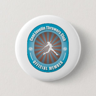 Cool Javelin Throwers Club 6 Cm Round Badge
