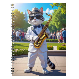 Cool Jazz Cat Notebook