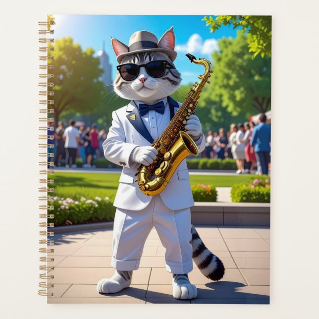 Cool Jazz Cat Planner (Front)