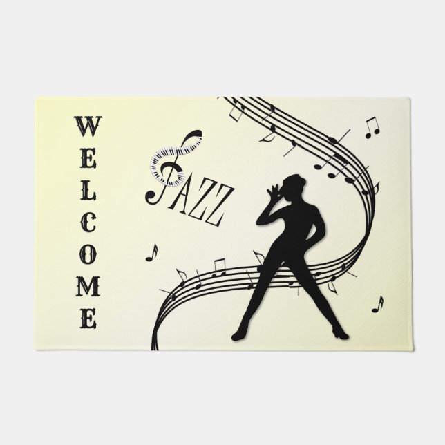 Cool Jazz Dance Welcome  Doormat (Front)