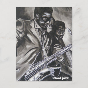 Cool jazz postcard