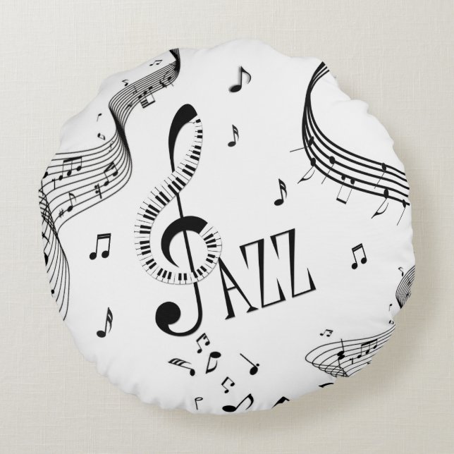 Cool Jazz Round Cushion (Back)