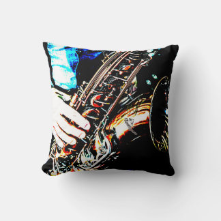 Cool Jazz Sax Saxaphone Music Lover Musician Cushion