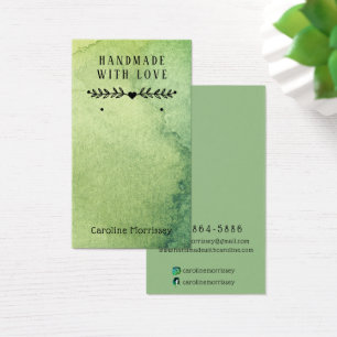 Cool Jewelry Earring Display Watercolor Card